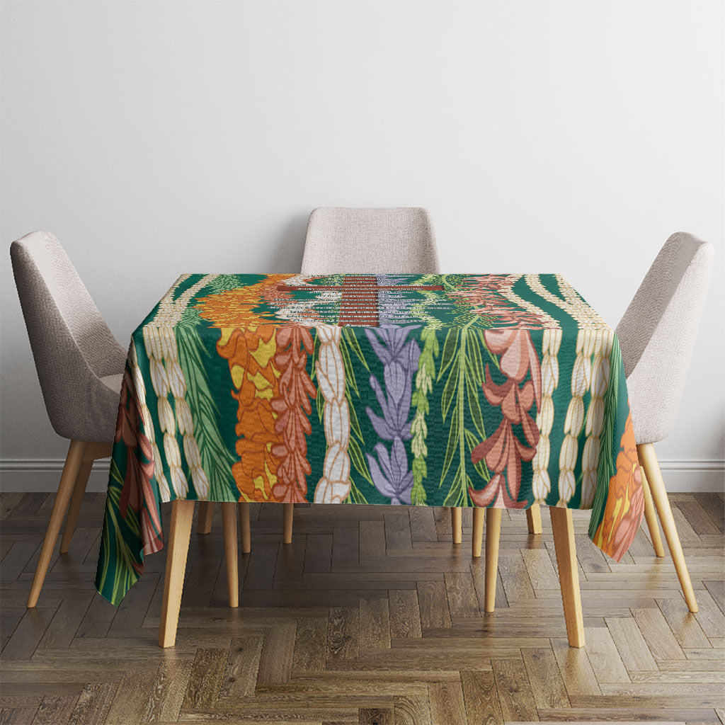 Mahalo Hawaii - Ka Pule a ka Haku Tablecloth Mixed Lei LT7 - Polynesian Pride