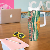 Mahalo Hawaii - Ka Pule a ka Haku Tumbler With Handle Mixed Lei LT7 - Polynesian Pride