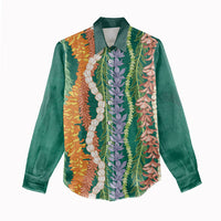 Mahalo Hawaii - Ka Pule a ka Haku Women Casual Shirt Mixed Lei LT7 - Polynesian Pride