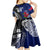 Personalised New Zealand Vs Samoa Rugby Kid Short Sleeve Dress Go Champions LT7 - Polynesian Pride