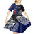 Personalised New Zealand Vs Samoa Rugby Kid Short Sleeve Dress Go Champions LT7 - Polynesian Pride