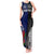 Personalised New Zealand Vs Samoa Rugby Tank Maxi Dress Go Champions LT7 Women Black Blue - Polynesian Pride