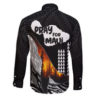 Hawaii Humpback Whale Family Matching Tank Maxi Dress and Hawaiian Shirt Be Strong - Pray For Maui LT7 - Polynesian Pride