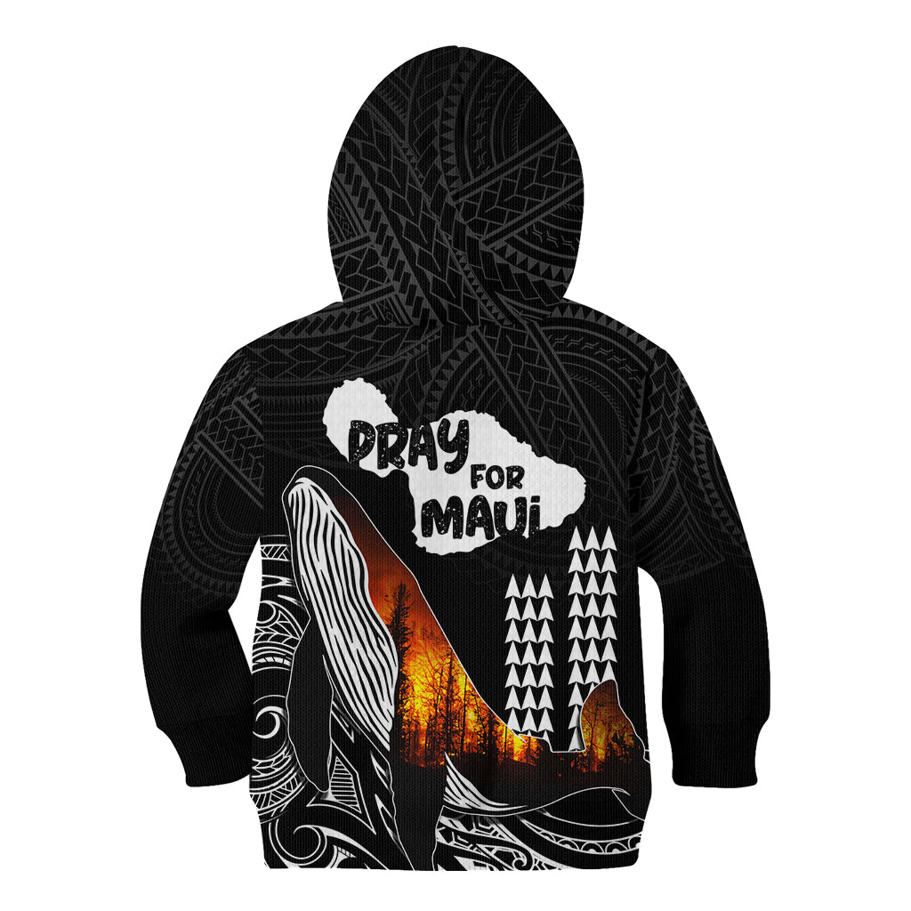 Hawaii Humpback Whale Kid Hoodie Be Strong - Pray For Maui LT7 - Polynesian Pride