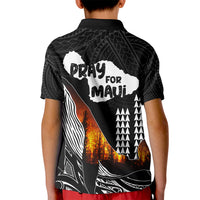 Hawaii Humpback Whale Kid Polo Shirt Be Strong - Pray For Maui LT7 - Polynesian Pride