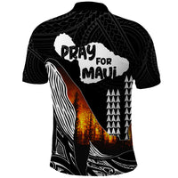 Hawaii Humpback Whale Polo Shirt Be Strong - Pray For Maui LT7 - Polynesian Pride