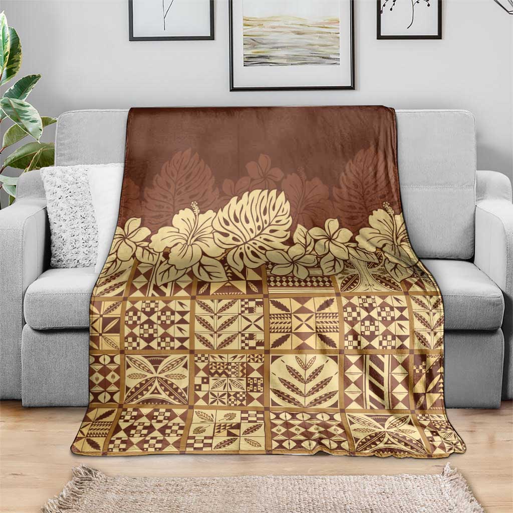 Niue Hiapo Motif Blanket Tapa Classic LT7 - Polynesian Pride