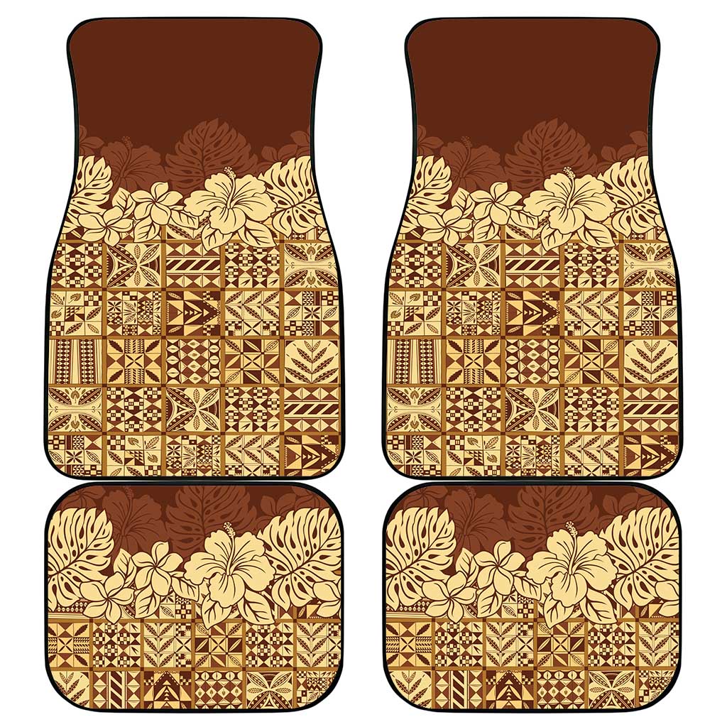 Niue Hiapo Motif Car Mats Tapa Classic LT7 - Polynesian Pride
