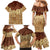 Niue Hiapo Motif Family Matching Mermaid Dress and Hawaiian Shirt Tapa Classic