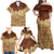 Niue Hiapo Motif Family Matching Off Shoulder Maxi Dress and Hawaiian Shirt Tapa Classic