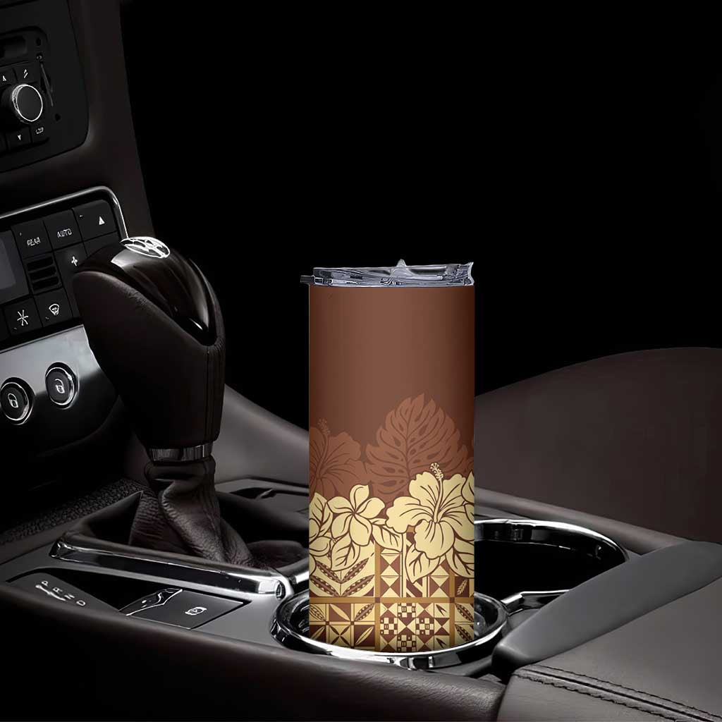 Niue Hiapo Motif Skinny Tumbler Tapa Classic