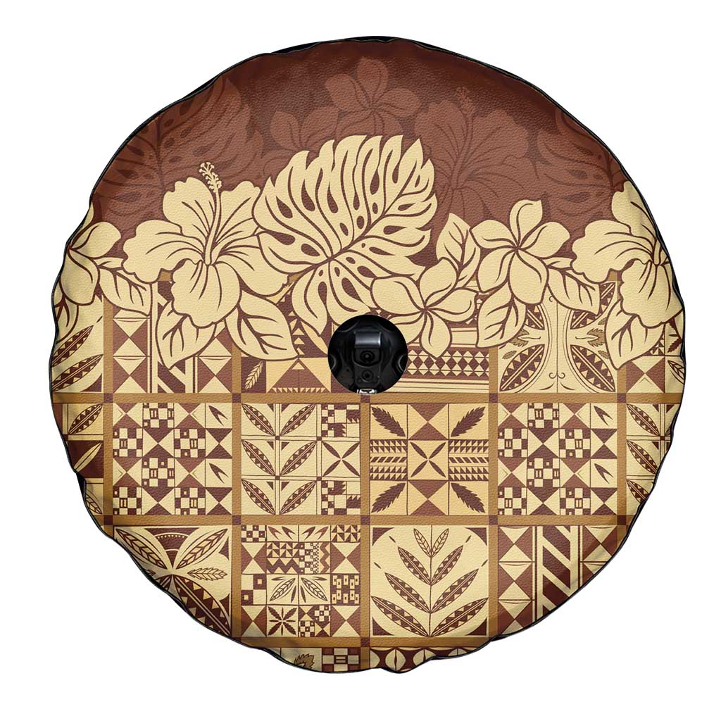 Niue Hiapo Motif Spare Tire Cover Tapa Classic LT7 - Polynesian Pride