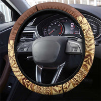 Niue Hiapo Motif Steering Wheel Cover Tapa Classic LT7 - Polynesian Pride
