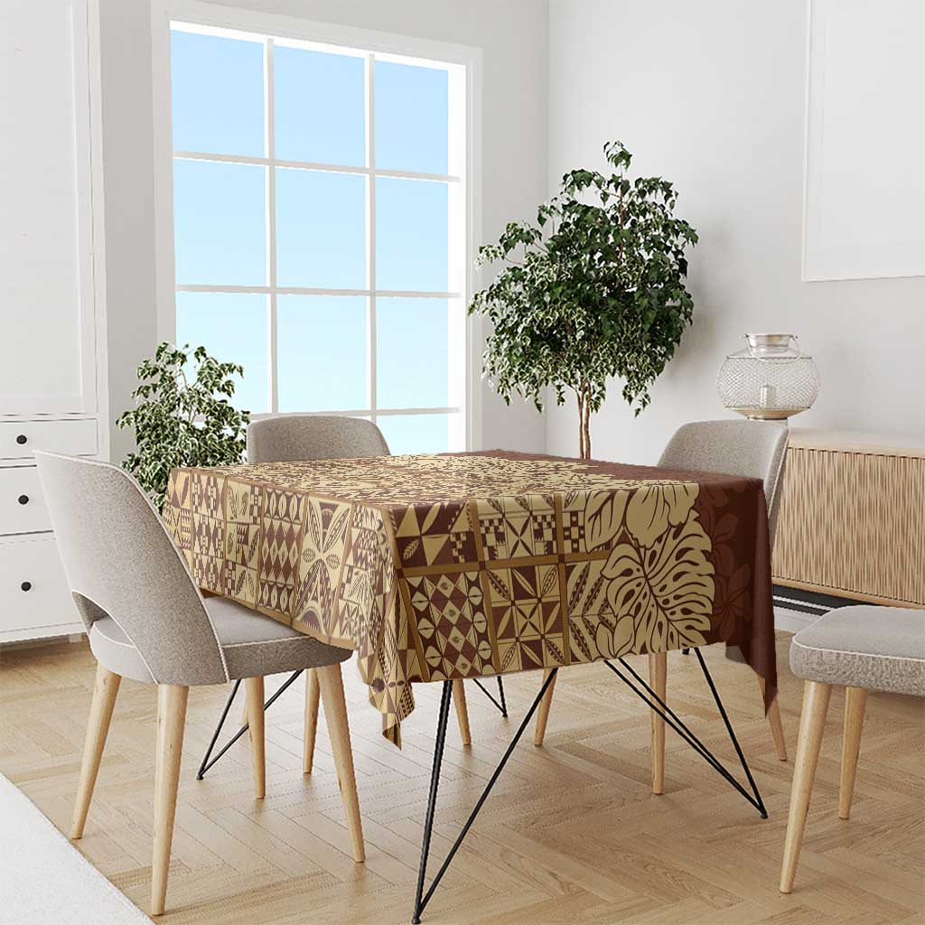 Niue Hiapo Motif Tablecloth Tapa Classic LT7 - Polynesian Pride