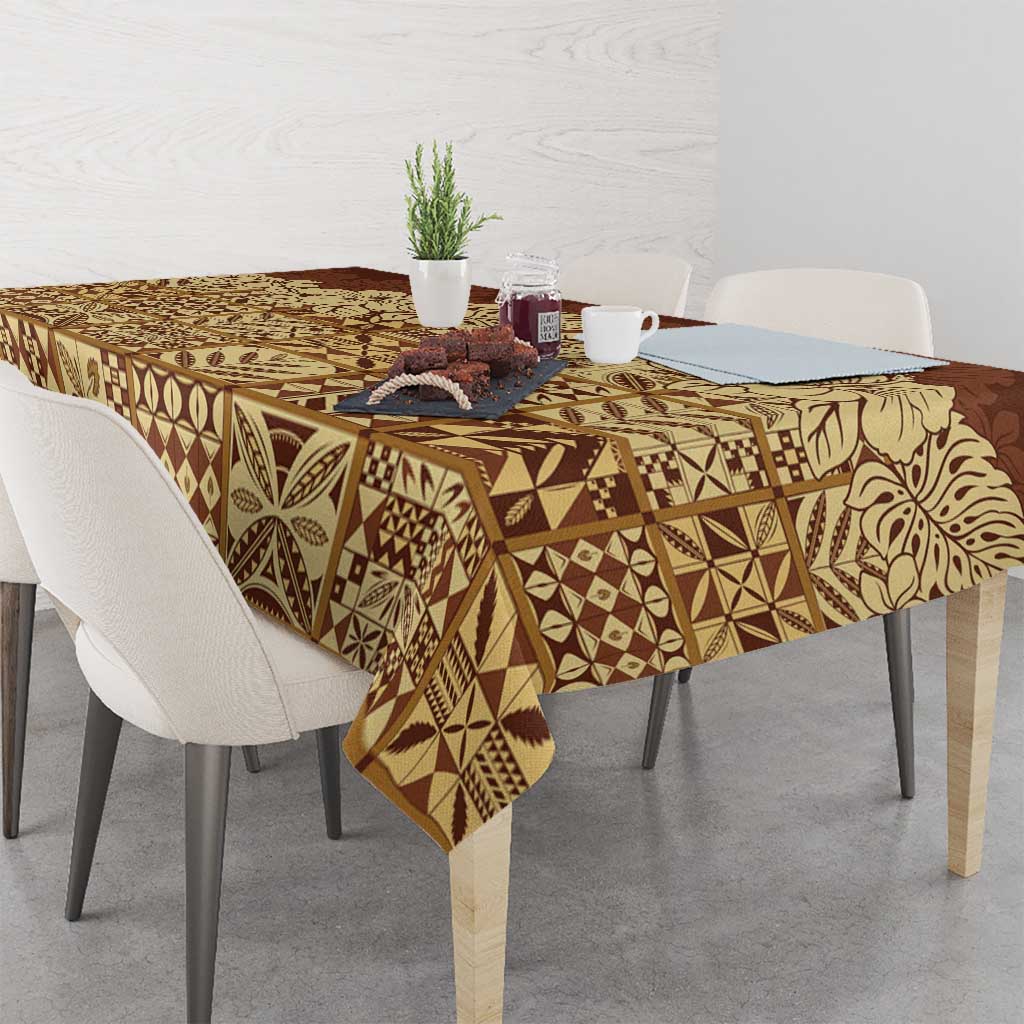 Niue Hiapo Motif Tablecloth Tapa Classic LT7 - Polynesian Pride