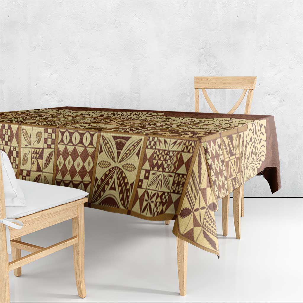 Niue Hiapo Motif Tablecloth Tapa Classic LT7 - Polynesian Pride
