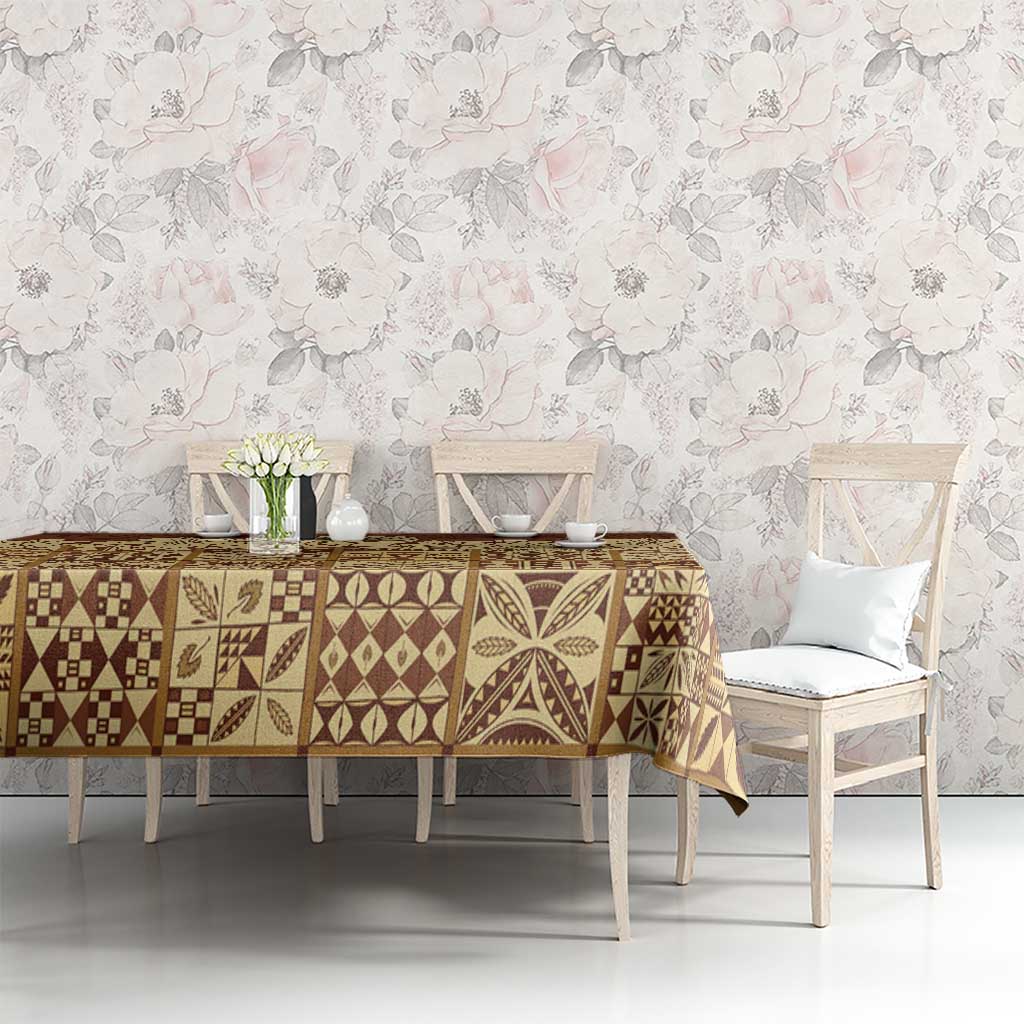 Niue Hiapo Motif Tablecloth Tapa Classic LT7 - Polynesian Pride