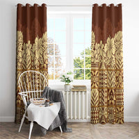 Niue Hiapo Motif Window Curtain Tapa Classic LT7 - Polynesian Pride