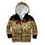 Niue Hiapo Motif Kid Hoodie Tapa Classic - Black Ver