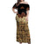 Niue Hiapo Motif Off Shoulder Maxi Dress Tapa Classic - Black Ver