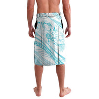 Sharks Couple Dreamy Polynesians Floral Sea Lavalava Turquoise LT7 - Polynesian Pride