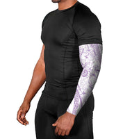 Sharks Couple Dreamy Polynesians Floral Sea Arm Sleeves Lilac LT7 - Polynesian Pride