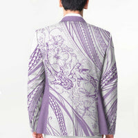 Sharks Couple Dreamy Polynesians Floral Sea Blazer Lilac - Polynesian Pride