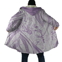 Sharks Couple Dreamy Polynesians Floral Sea Cloak Lilac LT7 - Polynesian Pride