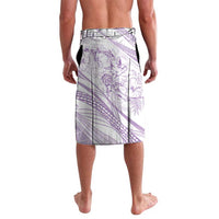Sharks Couple Dreamy Polynesians Floral Sea Lavalava Lilac LT7 - Polynesian Pride