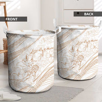 Sharks Couple Dreamy Polynesians Floral Sea Laundry Basket Hazel LT7 - Polynesian Pride