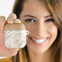 Sharks Couple Dreamy Polynesians Floral Sea AirPods Case Hazel - Polynesian Pride