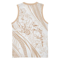 Sharks Couple Dreamy Polynesians Floral Sea Basketball Jersey Hazel LT7 - Polynesian Pride