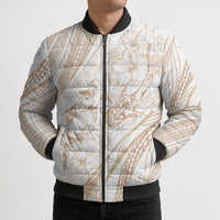 Sharks Couple Dreamy Polynesians Floral Sea Bomber Puffer Jacket Hazel LT7 - Polynesian Pride