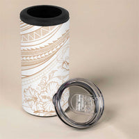 Sharks Couple Dreamy Polynesians Floral Sea 4 in 1 Can Cooler Tumbler Hazel - Polynesian Pride
