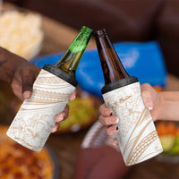 Sharks Couple Dreamy Polynesians Floral Sea 4 in 1 Can Cooler Tumbler Hazel - Polynesian Pride