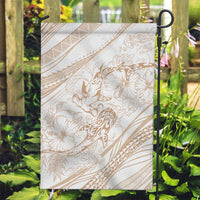 Sharks Couple Dreamy Polynesians Floral Sea Garden Flag Hazel - Polynesian Pride