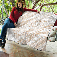 Sharks Couple Dreamy Polynesians Floral Sea Quilt Hazel - Polynesian Pride