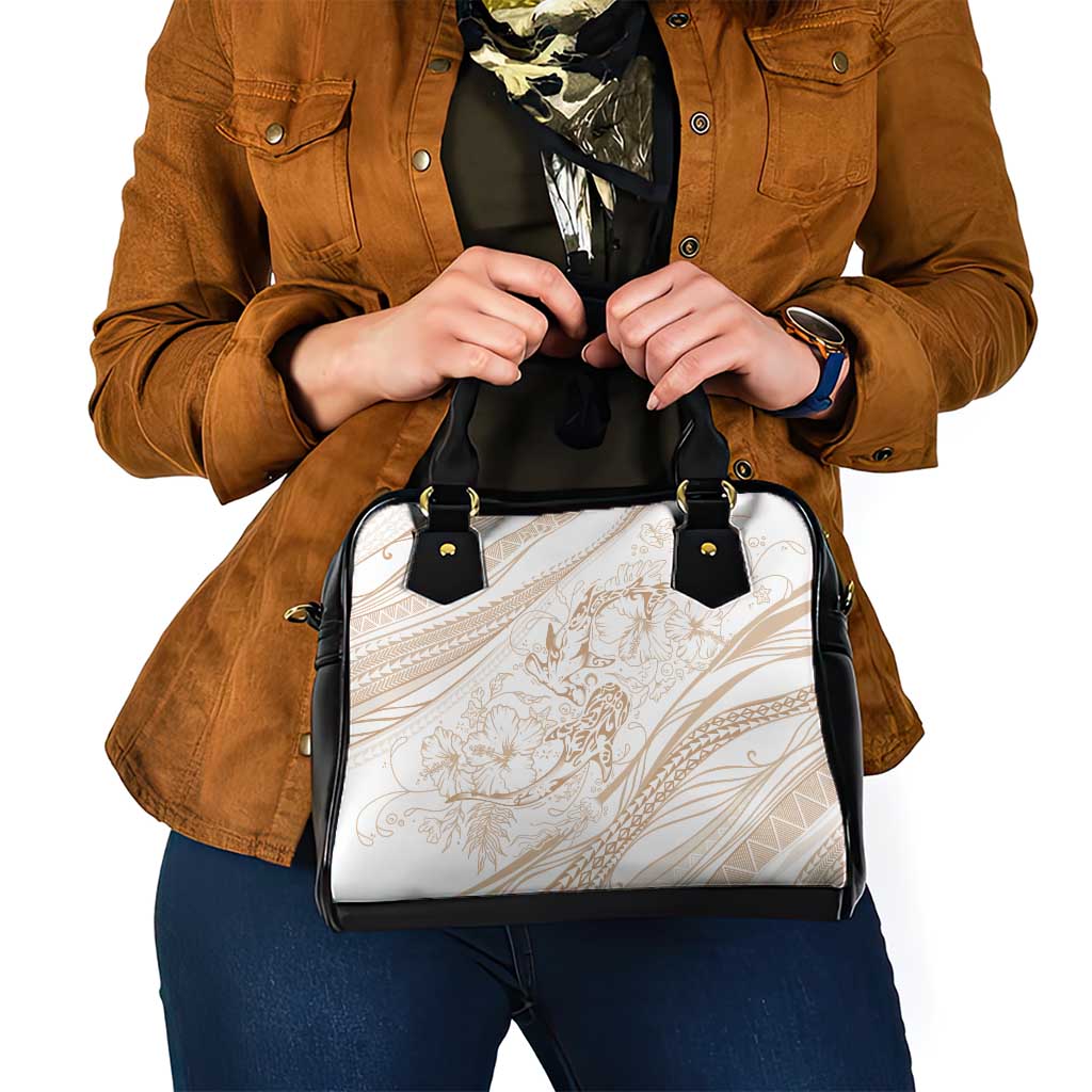 Sharks Couple Dreamy Polynesians Floral Sea Shoulder Handbag Hazel LT7 - Polynesian Pride