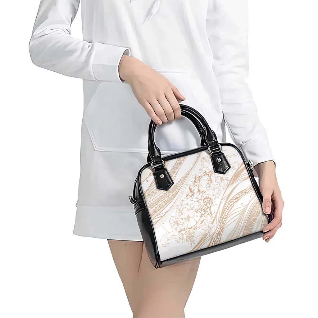 Sharks Couple Dreamy Polynesians Floral Sea Shoulder Handbag Hazel LT7 - Polynesian Pride
