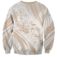 Sharks Couple Dreamy Polynesians Floral Sea Sweatshirt Hazel LT7 - Polynesian Pride