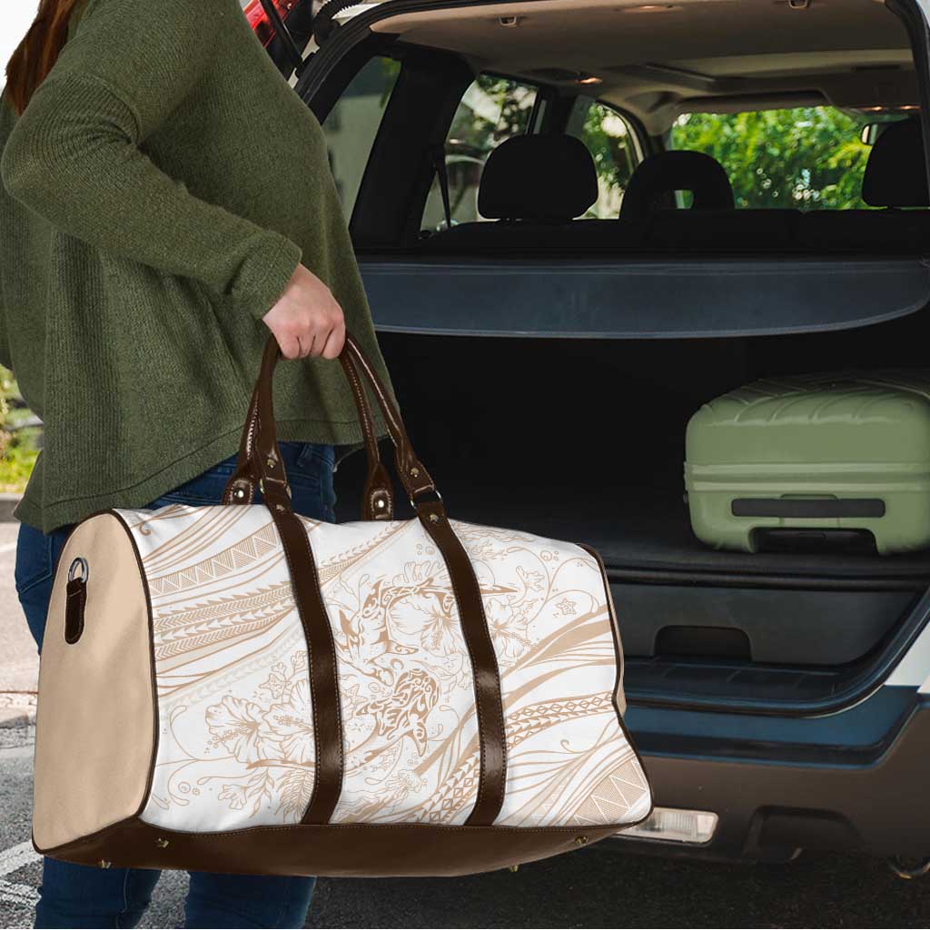 Sharks Couple Dreamy Polynesians Floral Sea Travel Bag Hazel - Polynesian Pride