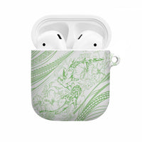 Sharks Couple Dreamy Polynesians Floral Sea AirPods Case Emerald - Polynesian Pride
