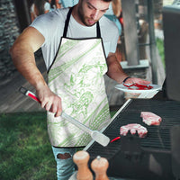 Sharks Couple Dreamy Polynesians Floral Sea Apron Emerald - Polynesian Pride