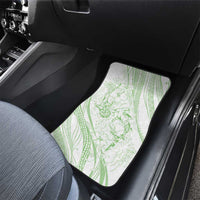 Sharks Couple Dreamy Polynesians Floral Sea Car Mats Emerald LT7 - Polynesian Pride