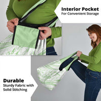 Sharks Couple Dreamy Polynesians Floral Sea Grocery Bag Emerald - Polynesian Pride