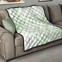 Sharks Couple Dreamy Polynesians Floral Sea Quilt Emerald - Polynesian Pride