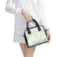 Sharks Couple Dreamy Polynesians Floral Sea Shoulder Handbag Emerald LT7 - Polynesian Pride
