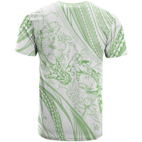 Sharks Couple Dreamy Polynesians Floral Sea T Shirt Emerald - Polynesian Pride