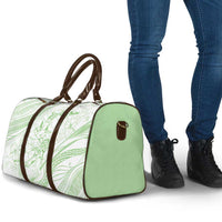 Sharks Couple Dreamy Polynesians Floral Sea Travel Bag Emerald - Polynesian Pride