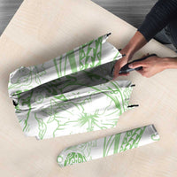 Sharks Couple Dreamy Polynesians Floral Sea Umbrella Emerald LT7 - Polynesian Pride